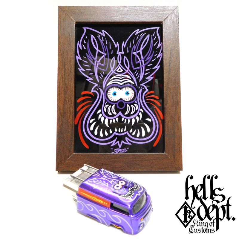 Photo: BOO Pinstriping 【EVWO "FAT MAN" with Pinstriped Picture (FINISHED PRODUCT)】PURPLE/RR