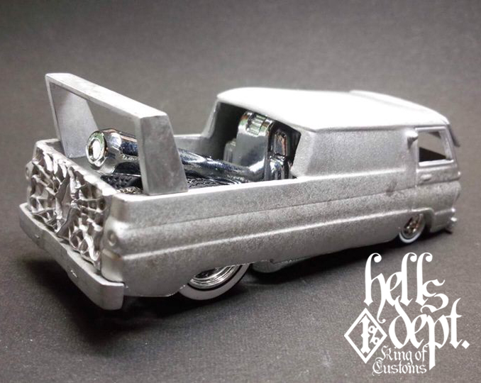 Photo: LOWERED B'STYLE 【DODGE A-100 DRAG TRUCK "HOT DOG"】(WHITE METAL) 