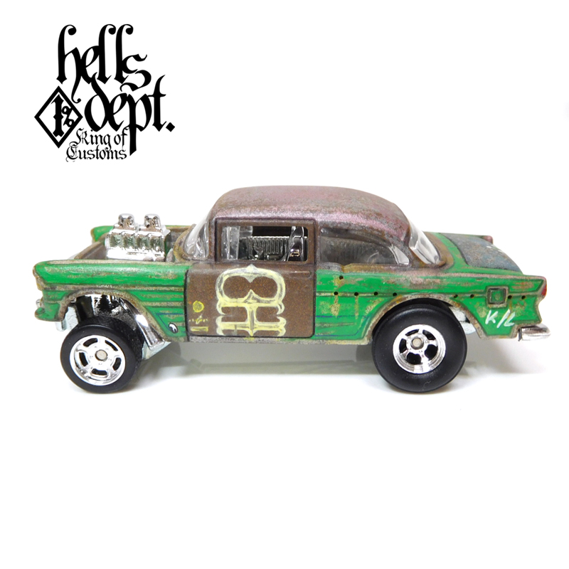 Photo: LOWERED B'STYLE x KATSUNUMA SEISAKUSYO 【'55 CHEVY BEL AIR GASSER (FINISHED PRODUCT)】RUSTED-GREEN/RR