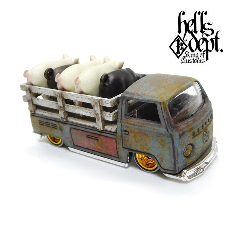 Photo: KATSUNUMA SEISAKUSYO 【VOLKSWAGEN T2 "PIG UP" TYPE-3 (FINISHED PRODUCT)】LT.BLUE/RR