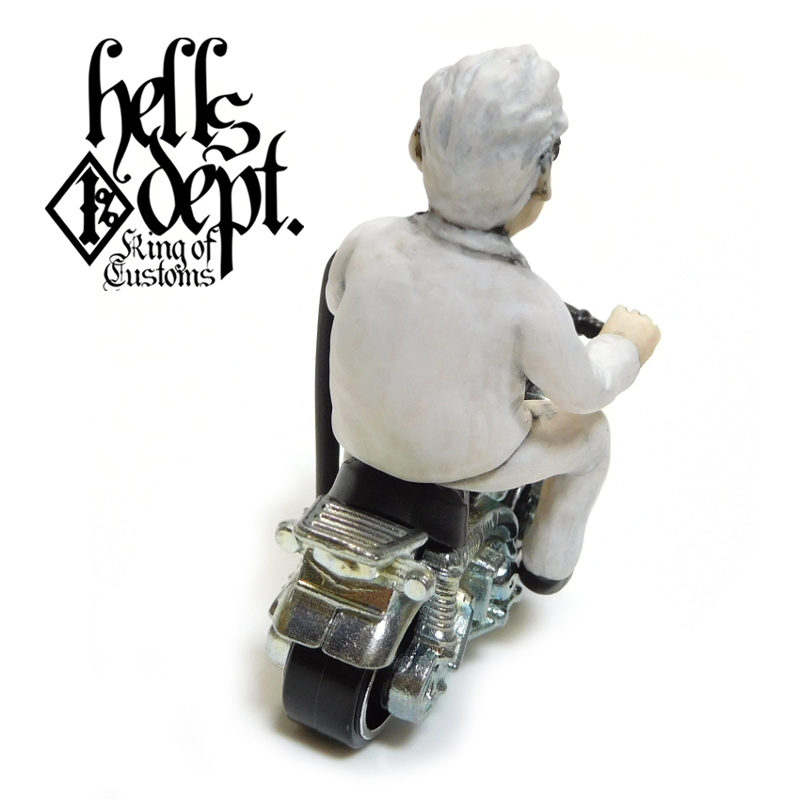 Photo: HELLS DEPT 【Mr. CHICKEN FIGURE with HONDA MONKEY (HAND PAINTED)】(RESIN FIGURES)