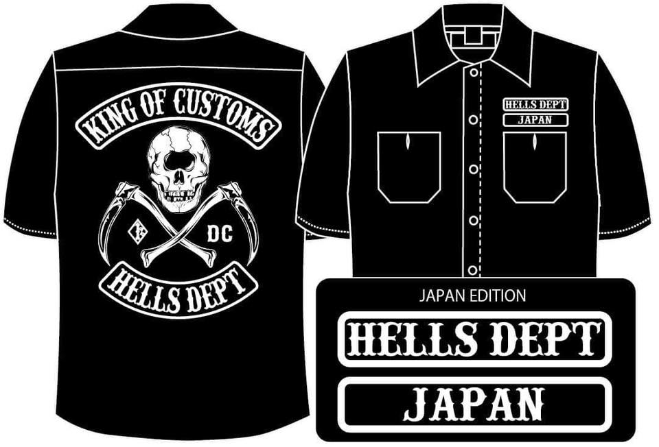 Photo: PRE-ORDER HELLS DEPT WORK SHIRTS 【JAPAN EDITION】 BLACK/EXPECTED SHIP DATE March 25