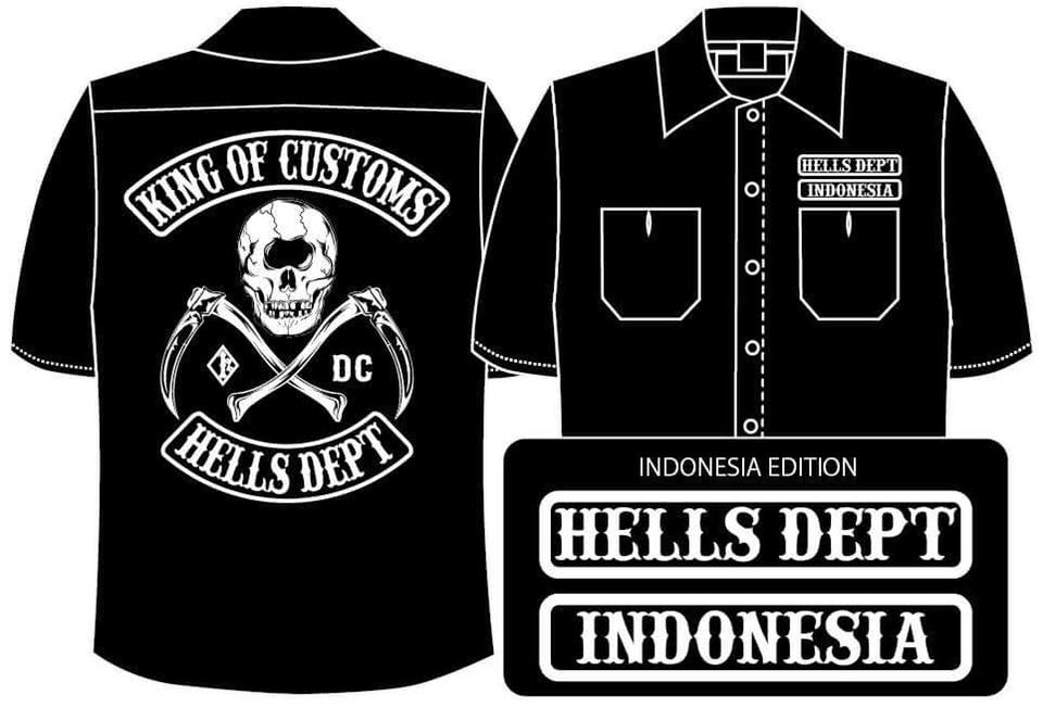 Photo: PRE-ORDER HELLS DEPT WORK SHIRTS 【INDONESIA EDITION】 BLACK/EXPECTED SHIP DATE March 25