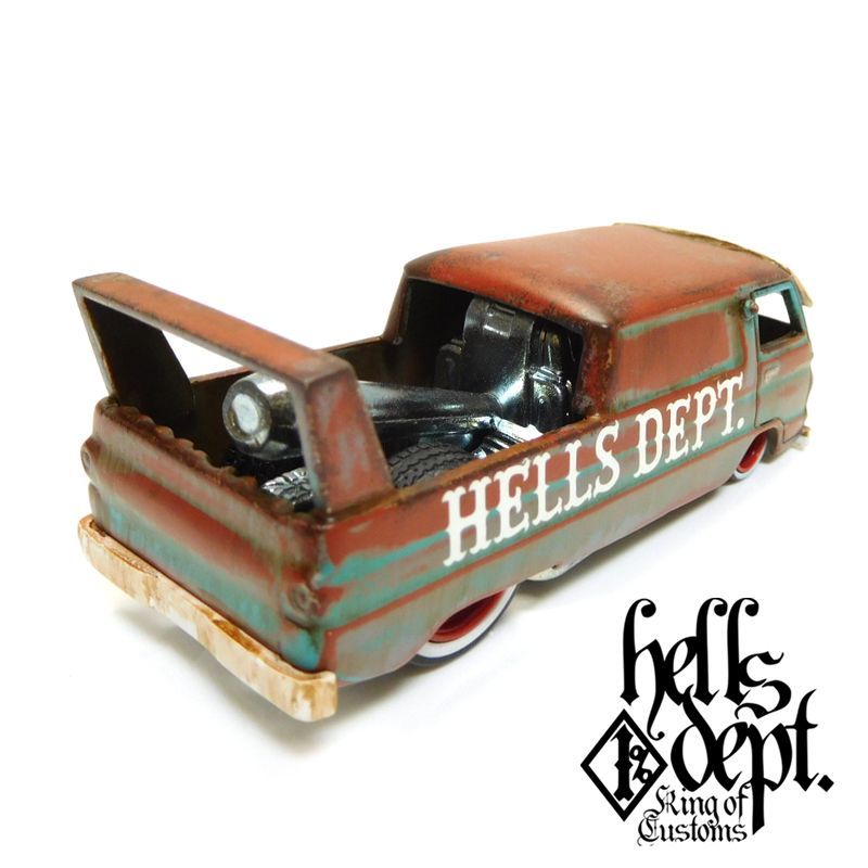 Photo: JDC13 【DODGE A-100 DRAG TRUCK "HOT DOG"(FINISHED PRODUCT)】 RUST-PALE GREEN
