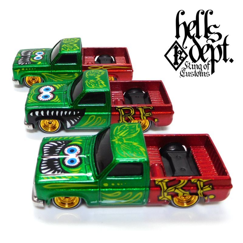 Photo: BOO Pinstriping 【"MYSTERY CAR" RAT FINK '83 CHEVY SILVERADO with HELLS DEPT CHASSIS (FINISHED PRODUCT)】
