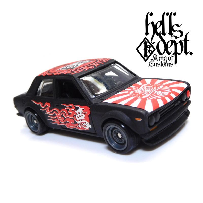 Photo: 【"DARUMA" DATSUN 510 (FINISHED PRODUCT)】 FLAT BLACK/RR