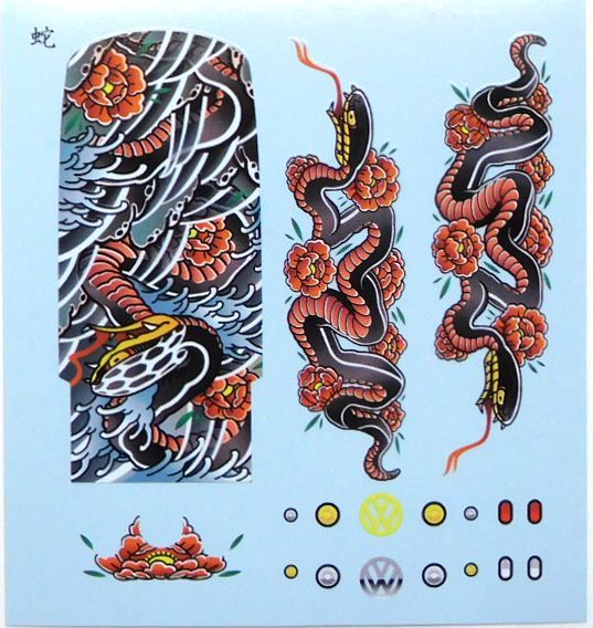 Photo: HELLS DEPT- DECAL 【"YAKUZA" SNAKE】(for VW DRAG BUS)