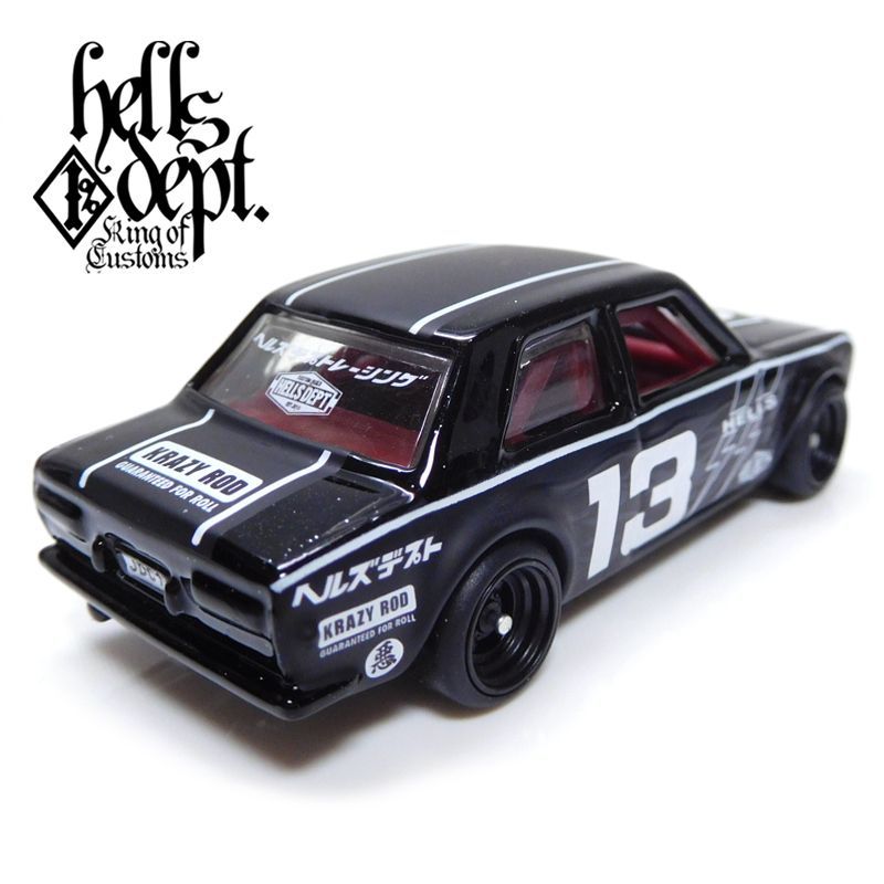 Photo: JDC13 【"HELLS DEPT 9th ANNIVERSARY MODEL VOL.3" DATSUN 510 (FINISHED PRODUCT)】 BLACK/RR