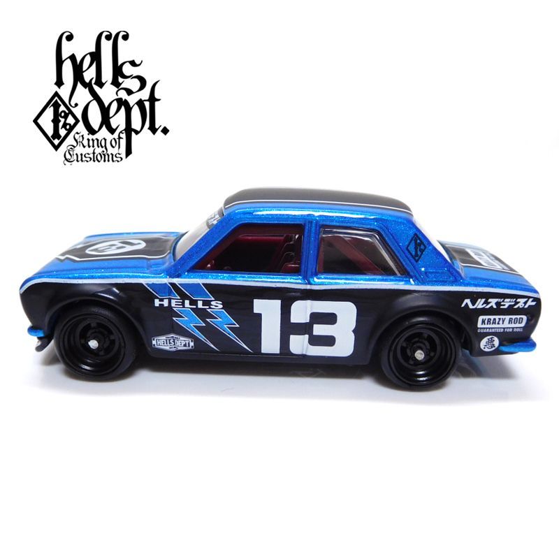 Photo: JDC13 【"HELLS DEPT 9th ANNIVERSARY MODEL VOL.6" DATSUN 510 (FINISHED PRODUCT)】 BLUE/RR