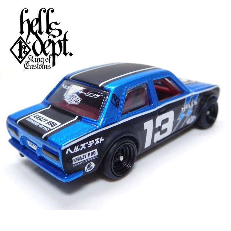 Photo: JDC13 【"HELLS DEPT 9th ANNIVERSARY MODEL VOL.6" DATSUN 510 (FINISHED PRODUCT)】 BLUE/RR