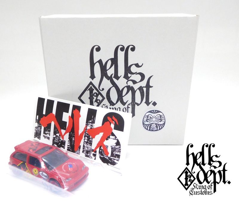 Photo: JDC13 【"HELLS" '90 HONDA CIVIC EF (FINISHED PRODUCT)】 RED/RR (MYSTERY PACKED)