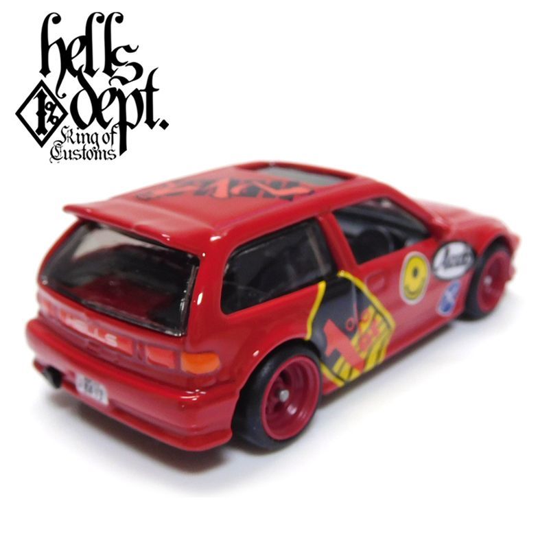 Photo: JDC13 【"HELLS" '90 HONDA CIVIC EF (FINISHED PRODUCT)】 RED/RR (MYSTERY PACKED)