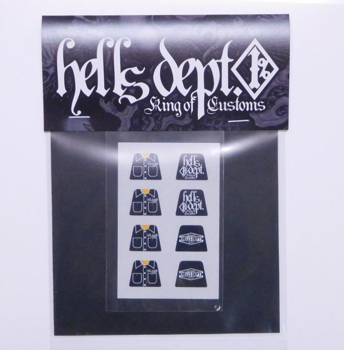 Photo1: HELLS DEPT- DECAL 【"MINI FIG"】(for LEGO) (1)