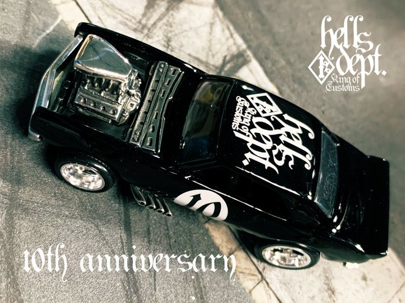 Photo: PRE-ORDER - JDC13 【HELLS DEPT 10th ANNIVERSARY - '67 CAMARO "HELLS 10th" (FINISHED PRODUCT)】 BLACK/RR (EXPECTED SHIP DATE JUN 30, 2020)