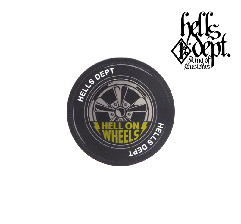 Photo: HELLS DEPT- STICKERS 【"HELLS WHEELS"】RED&YELLOW