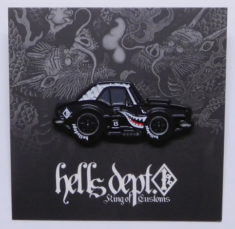 Photo: 【BLACK Ver.】 HELLS DEPT x FUNKASTOK MOTORS 【"HELLS SHARK CAMARO" PINS】BLACK