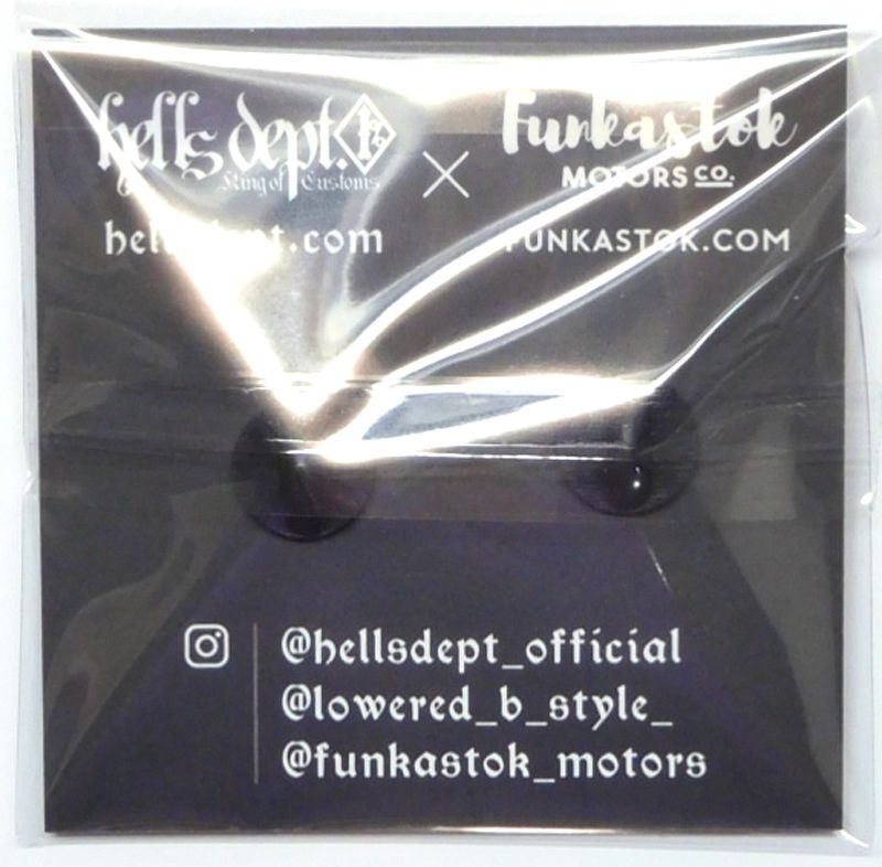 Photo: HELLS DEPT x FUNKASTOK MOTORS 【"CYCLOPS" PINS】BLACK