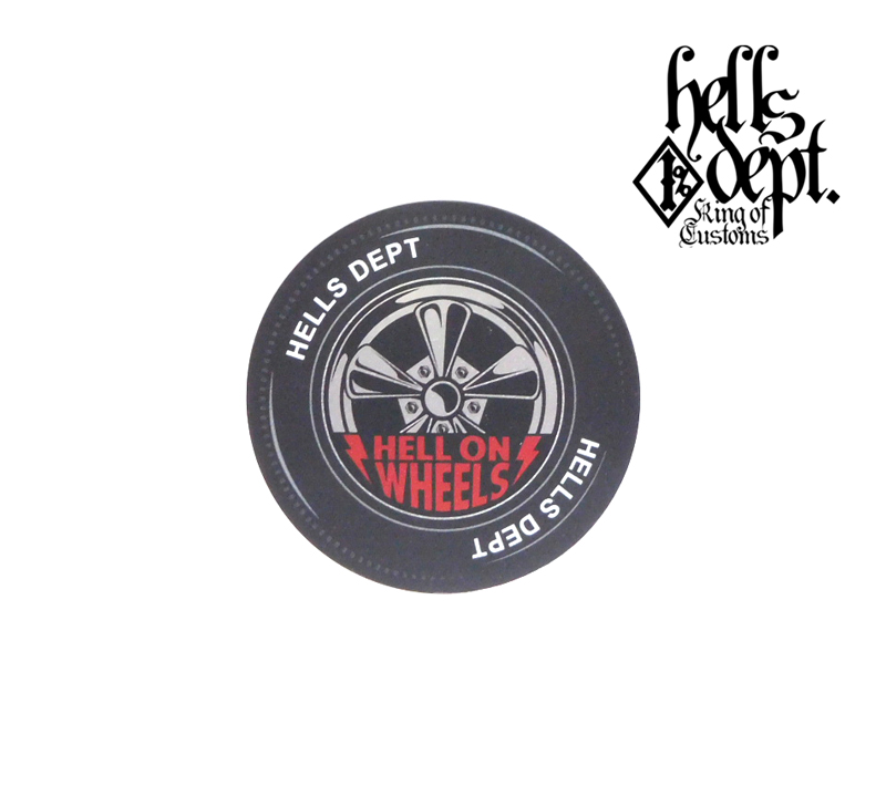 Photo: HELLS DEPT- STICKERS 【"HELLS WHEELS"】RED&YELLOW