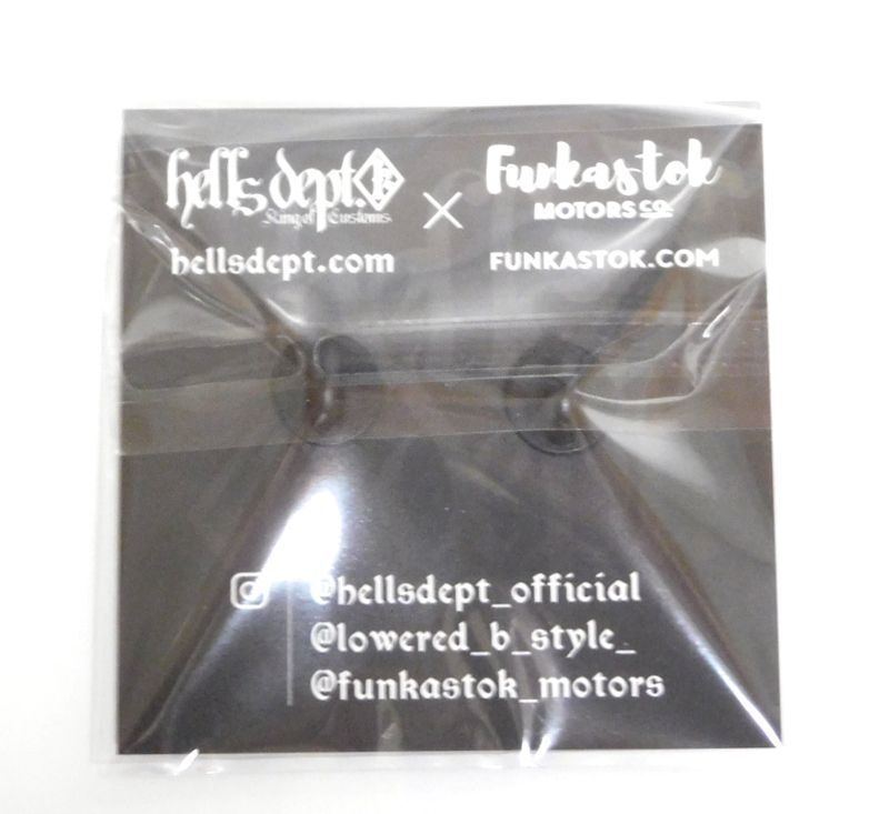 Photo: HELLS DEPT x FUNKASTOK MOTORS 【"HELLS KOOL KOMBI" PINS】DK.GRAY