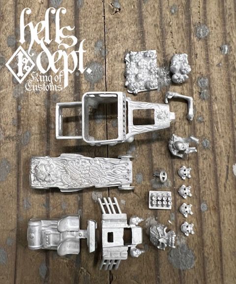 Photo:  【HELLS DEPT "SUPER BONE SHAKER" (CUSTOM KIT)】(WHITE METAL)